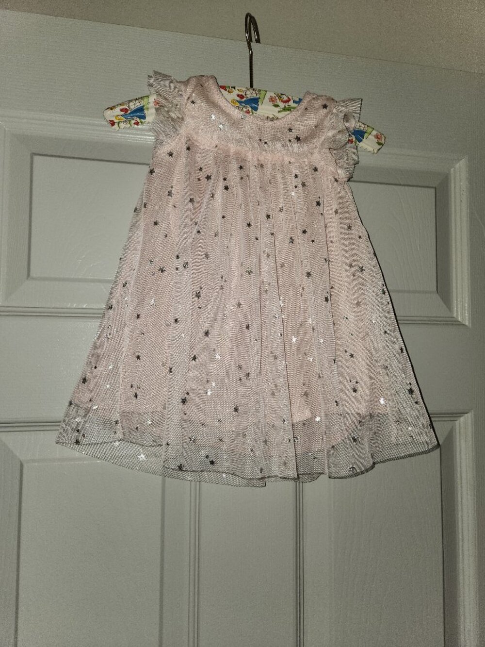 Baby Girl Pink Star Tulle Dress Size 12 Months Party Holiday Dress